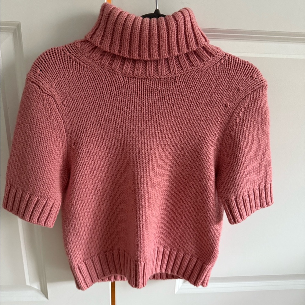 Acne Pink Cowl Turtleneck Sweater - Picture 2 of 10